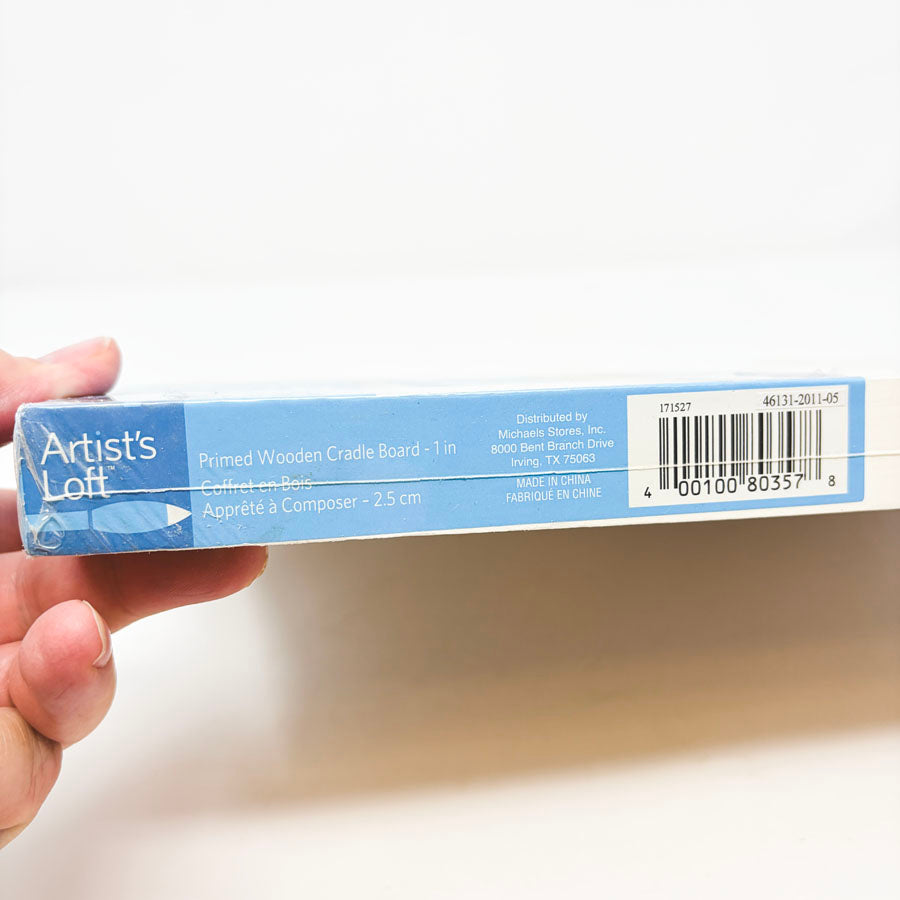 Artist's Loft Primed Wooden Cradle Board - 9" x 12"