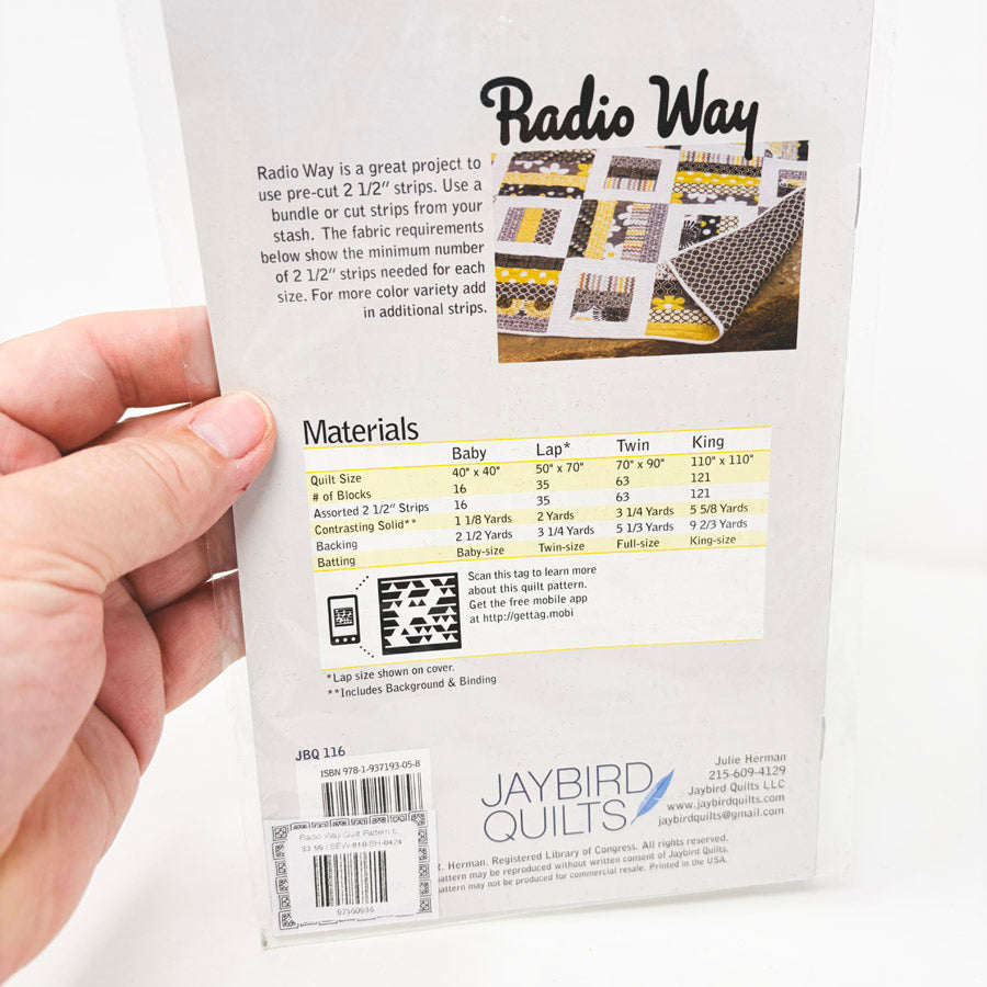 Radio Way Quilt Pattern by Jaybird Quilts