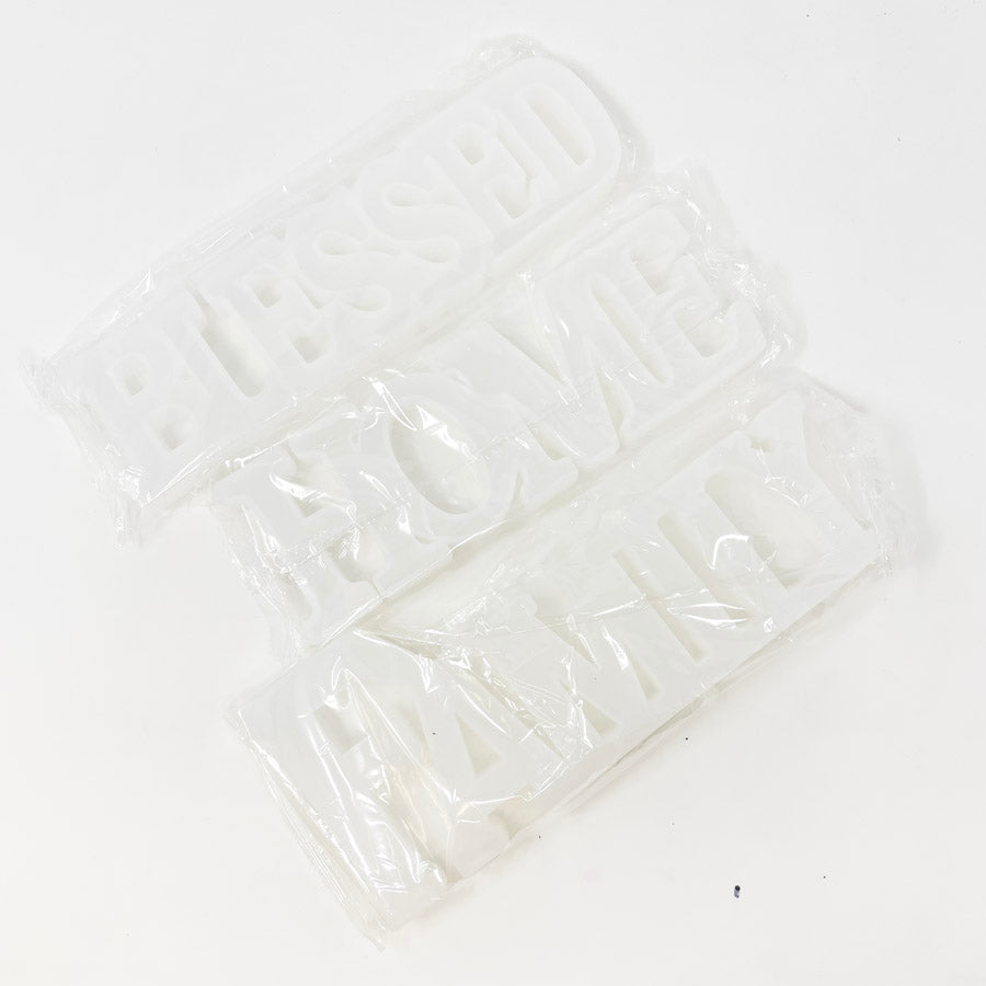 Serif Word Silicone Mold
