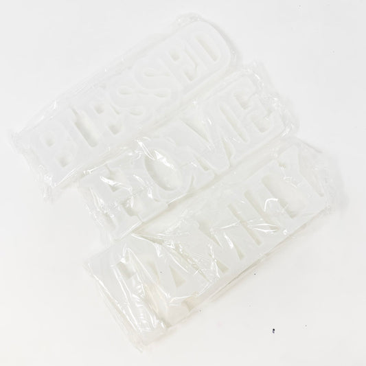Serif Word Silicone Mold