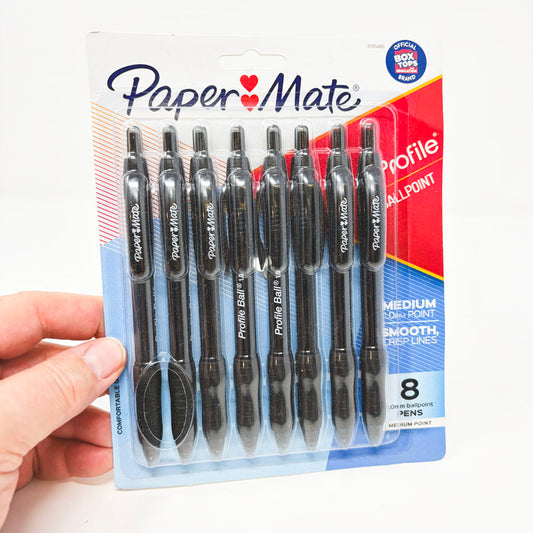 8 PaperMate Profile Ballpoint Pens