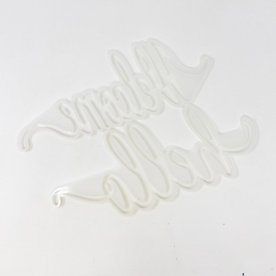 Cursive Word Silicone Mold