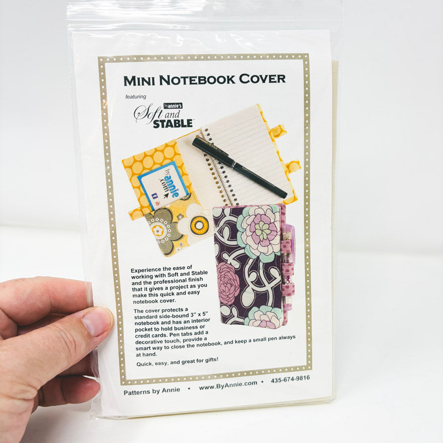 Mini Notebook Cover Sewing Pattern