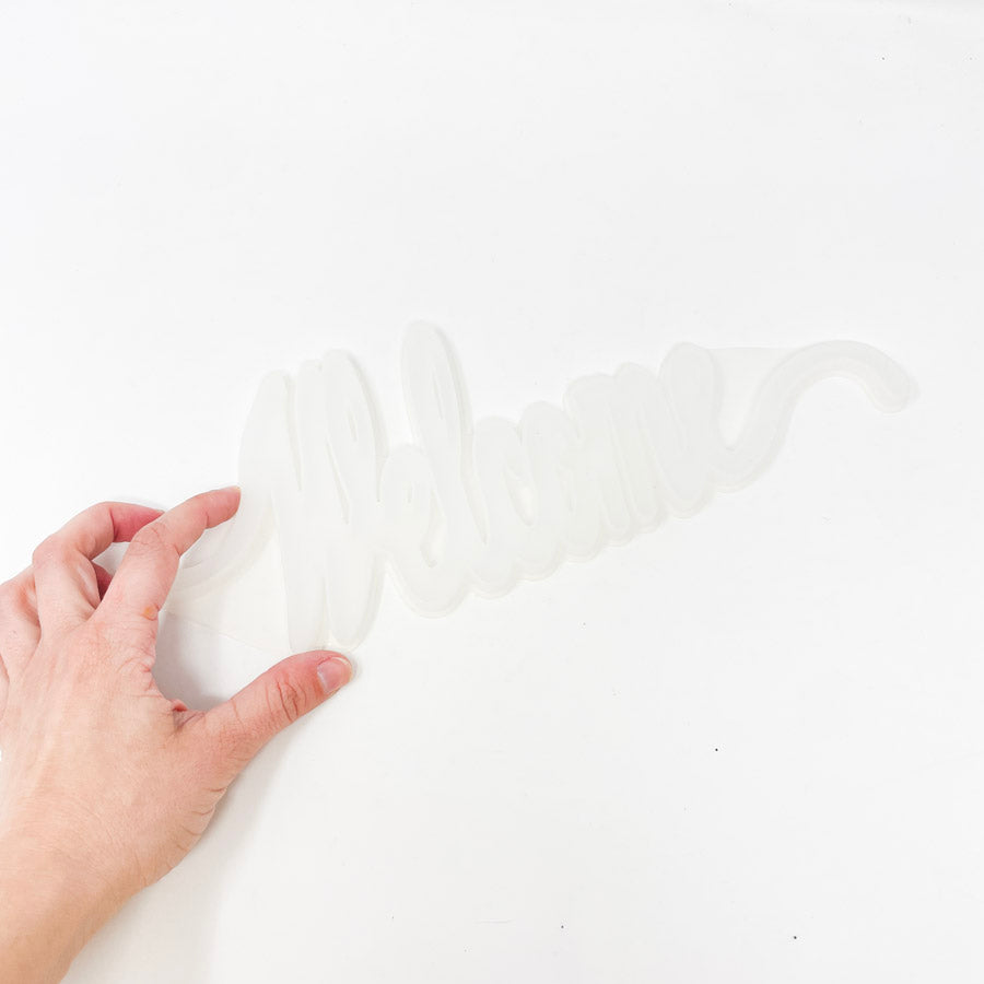 Cursive Word Silicone Mold