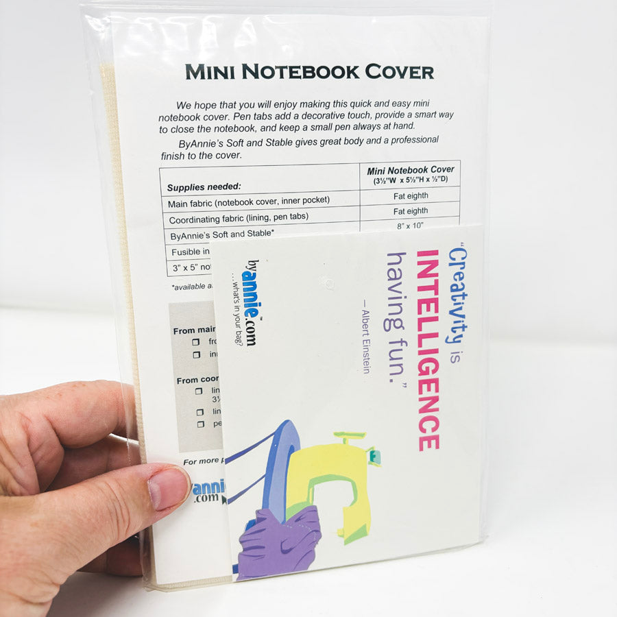 Mini Notebook Cover Sewing Pattern