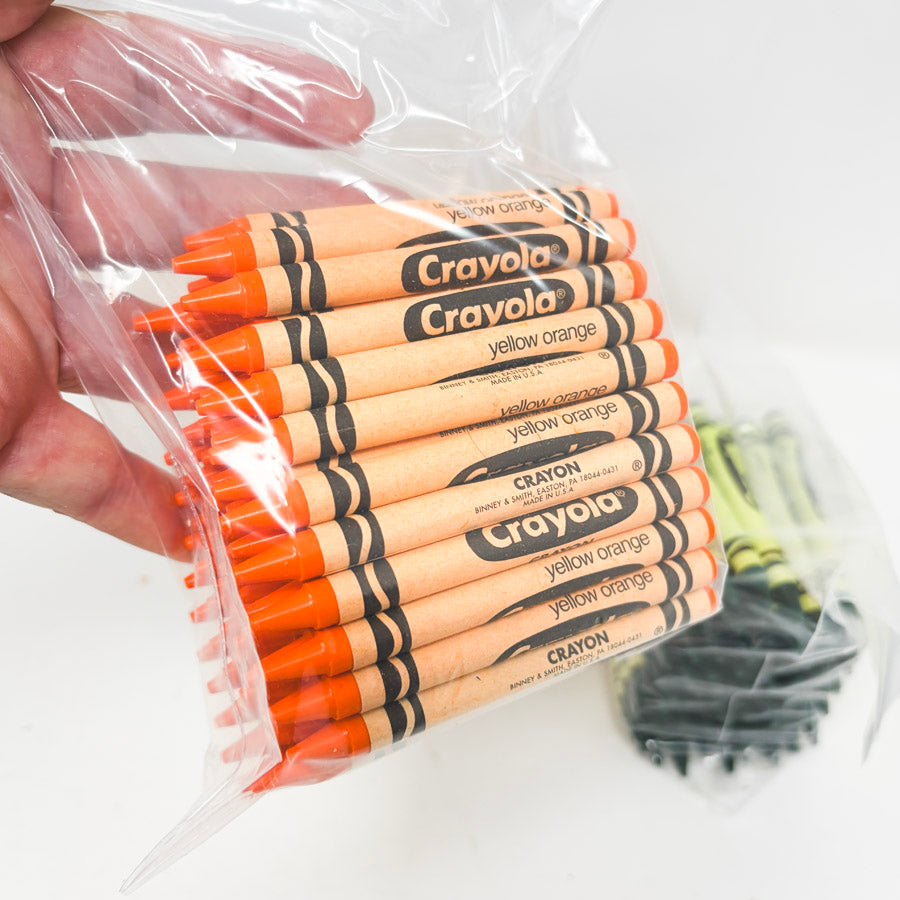 Melted Crayon Art: Bulk Crayola Crayons – Single Color