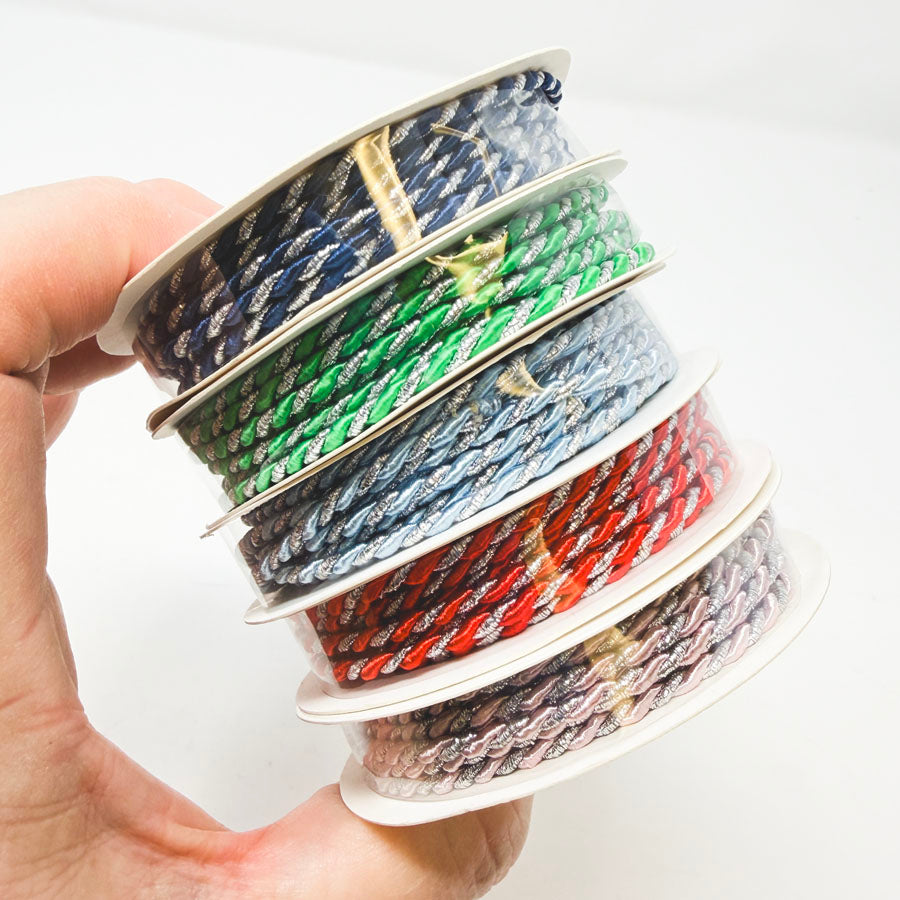 Braided Silver & Color Cord