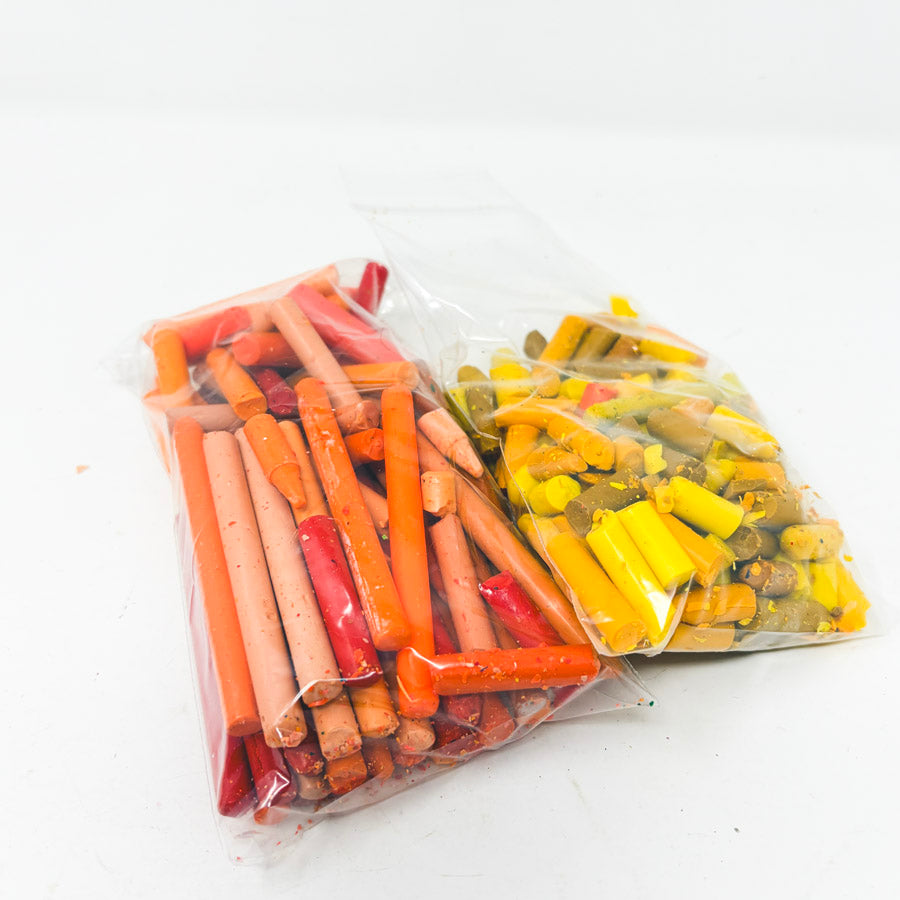 Melted Crayon Art: Small Bag Unwrapped Crayons