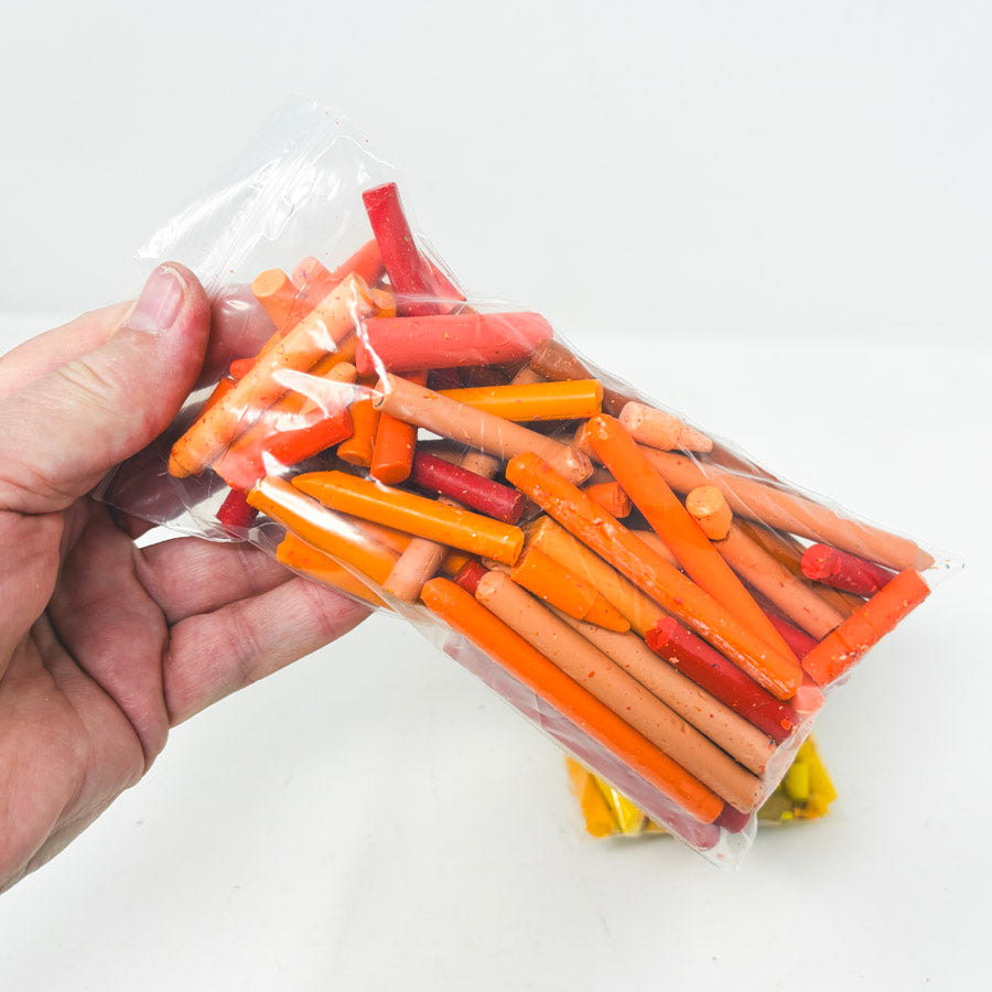 Melted Crayon Art: Small Bag Unwrapped Crayons