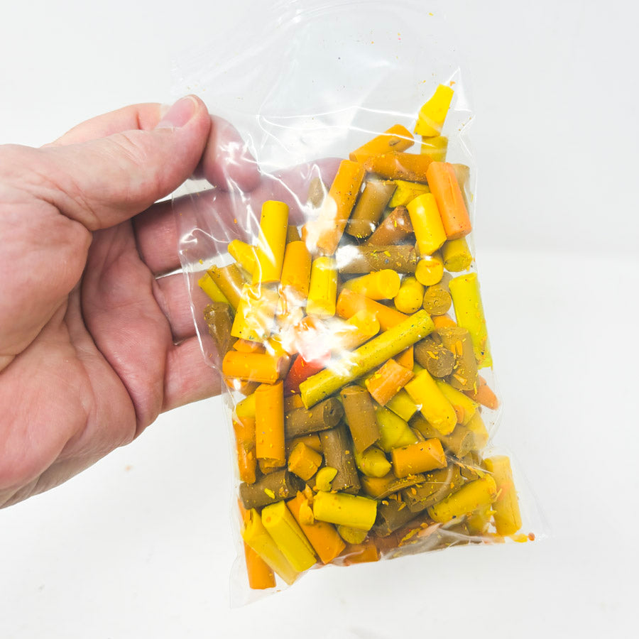Melted Crayon Art: Small Bag Unwrapped Crayons