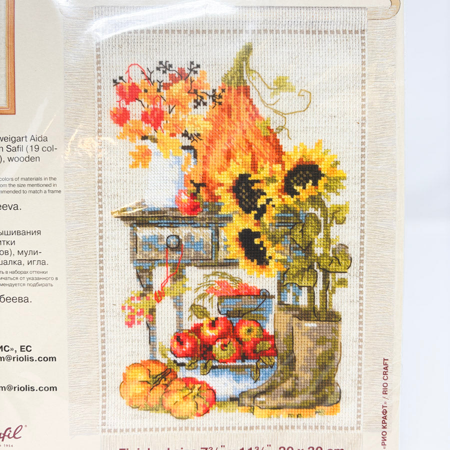 Autumn Cottage Garden – RIOLIS Cross Stitch Kit No. 1657