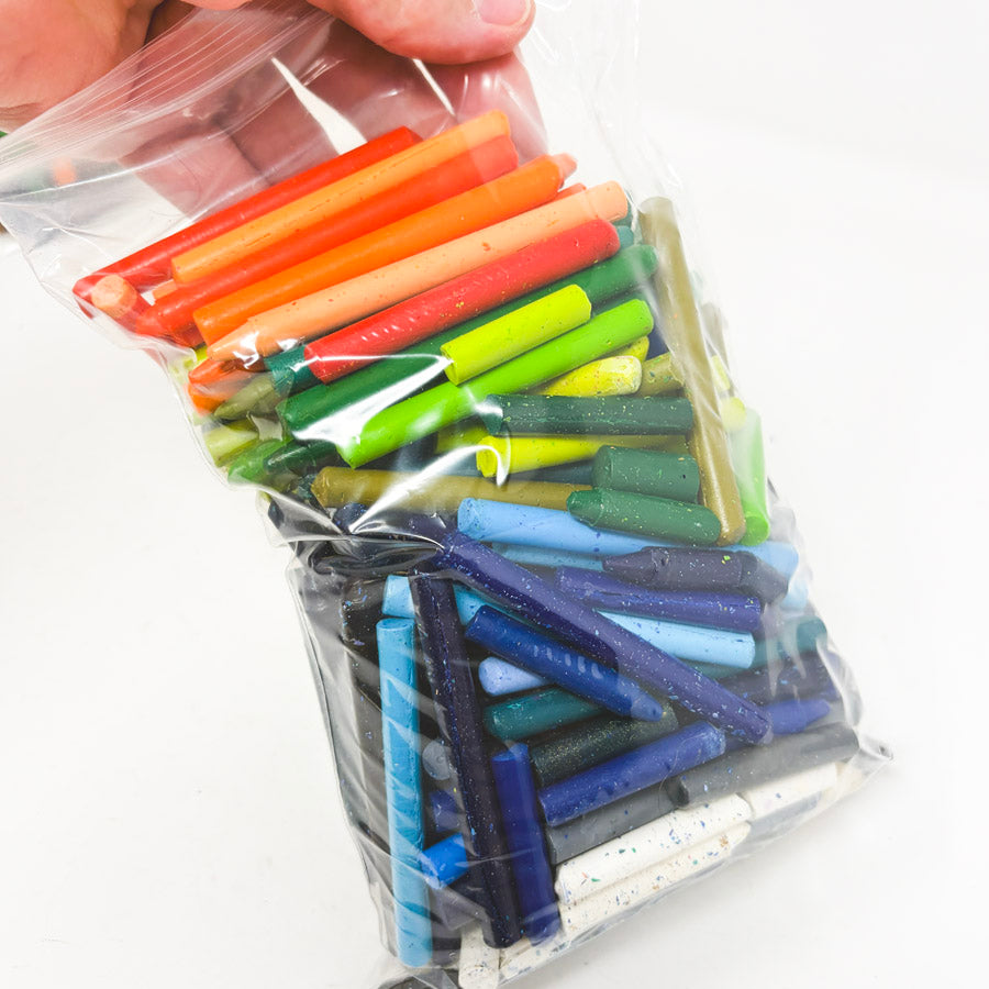 Melted Crayon Art: Deep Colors – Large Bag of Unwrapped Crayons