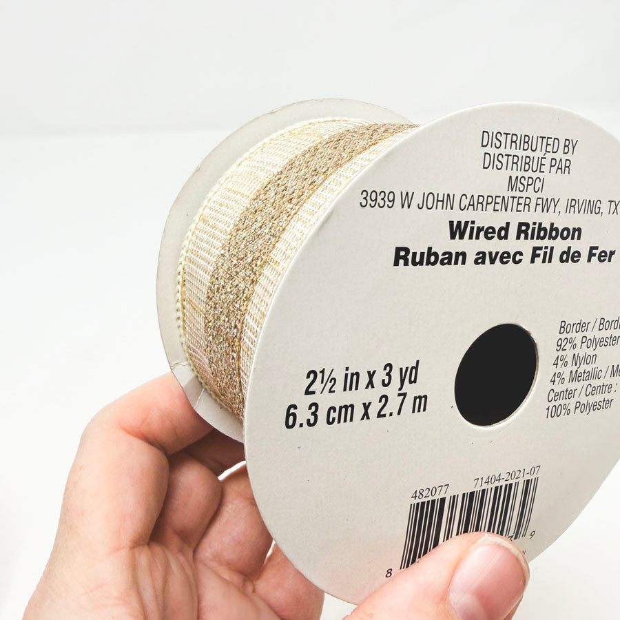 2-1/2" Wired Celebrate It Aria Ribbon