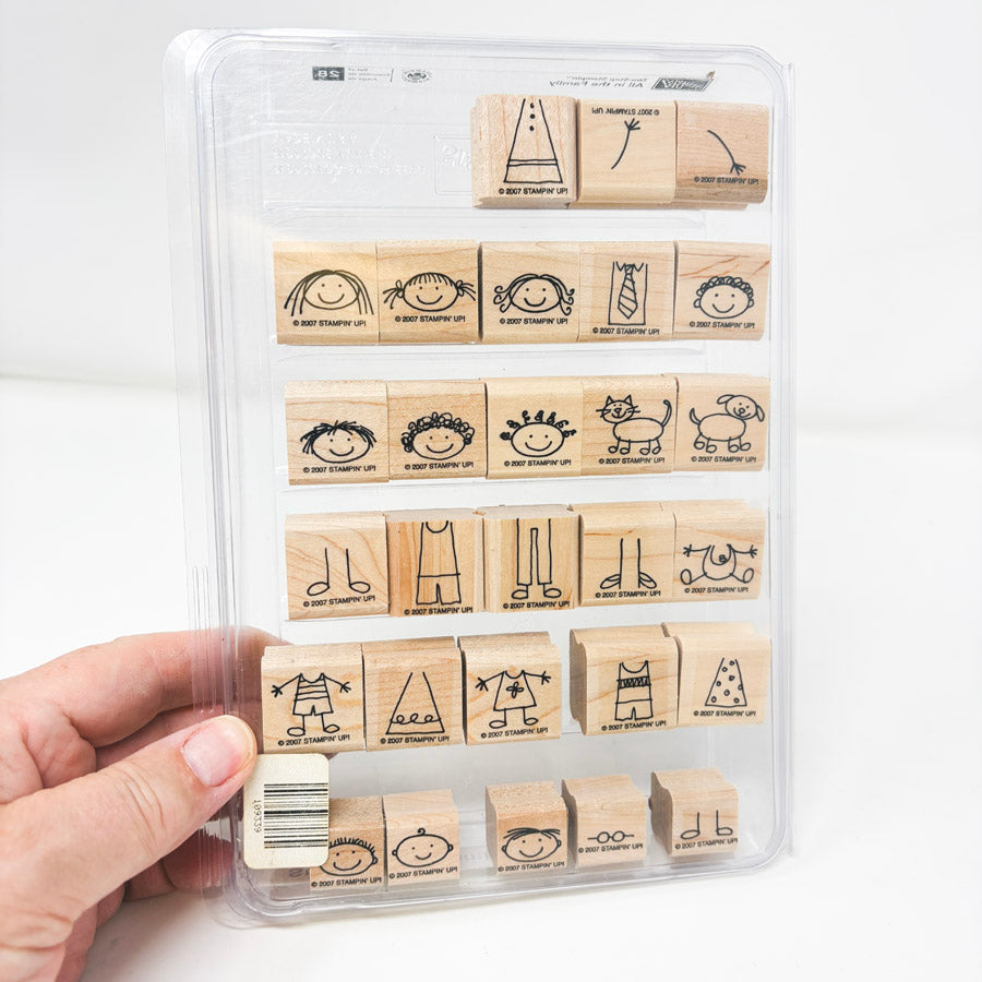 Large Wood Back Rubber Stamp Sets by Stampin' Up!