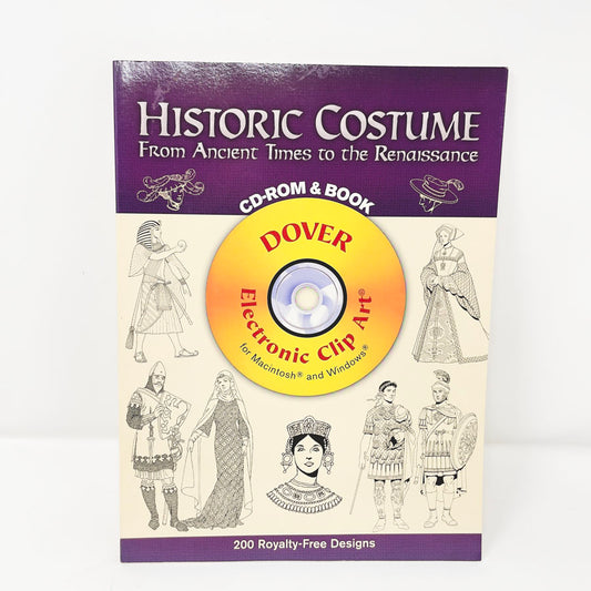 Ancient Times to Renaissance - Historic Costume Dover Clip Art Book & CD