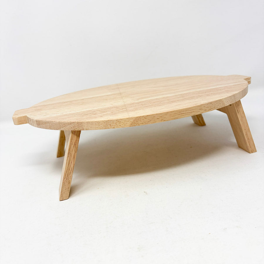 Wood Tray with Folding Legs