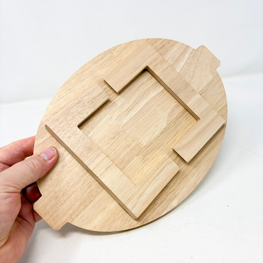 Wood Tray with Folding Legs