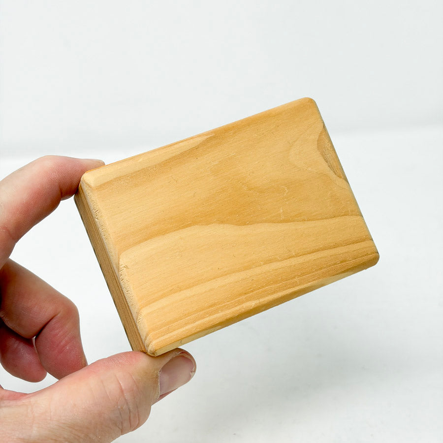 Small Darice Smooth Corner Wood Box