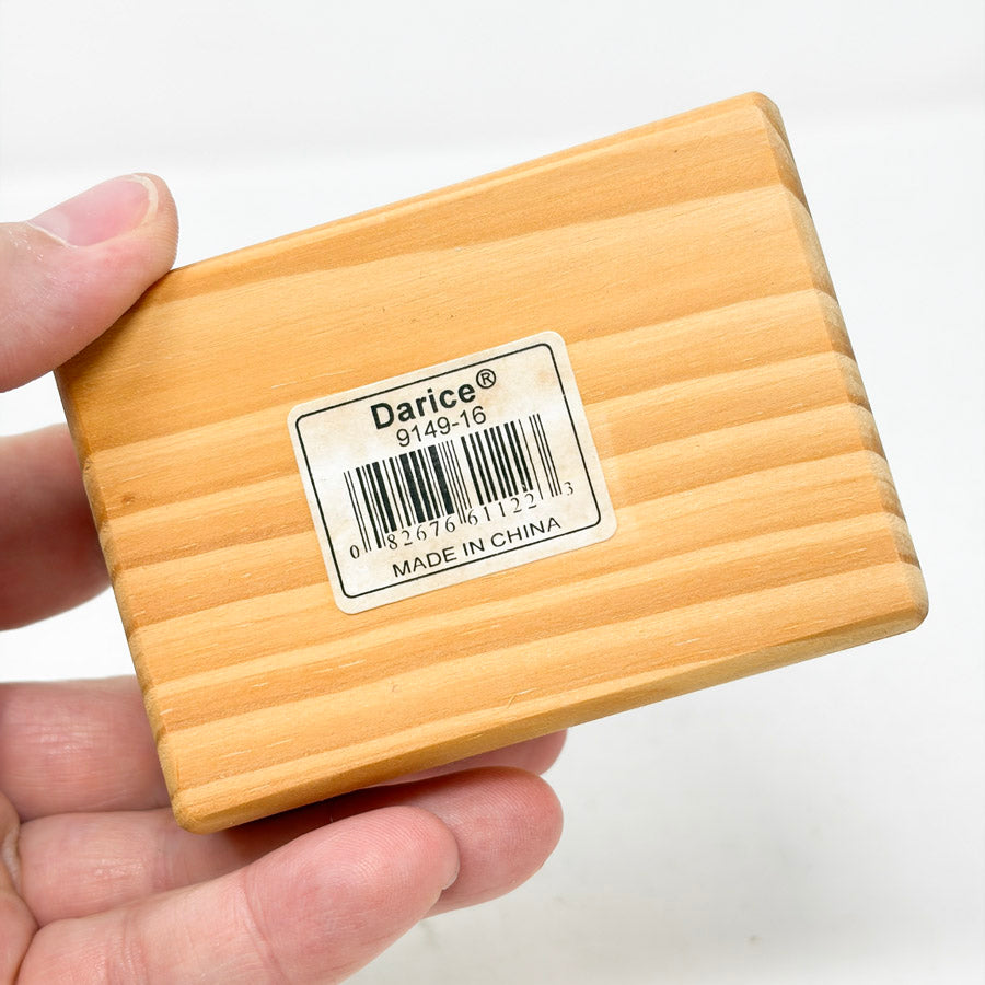 Small Darice Smooth Corner Wood Box