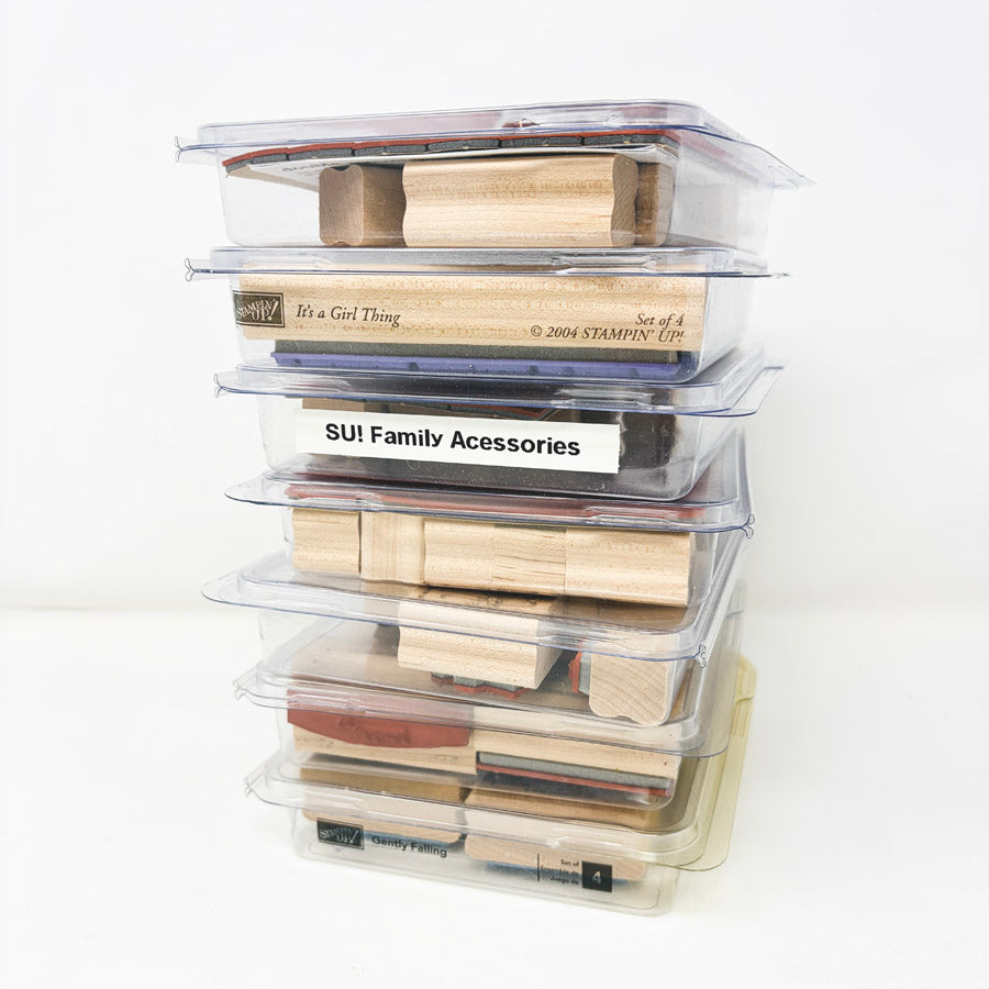 Medium Wood Back Rubber Stamp Sets by Stampin' Up!