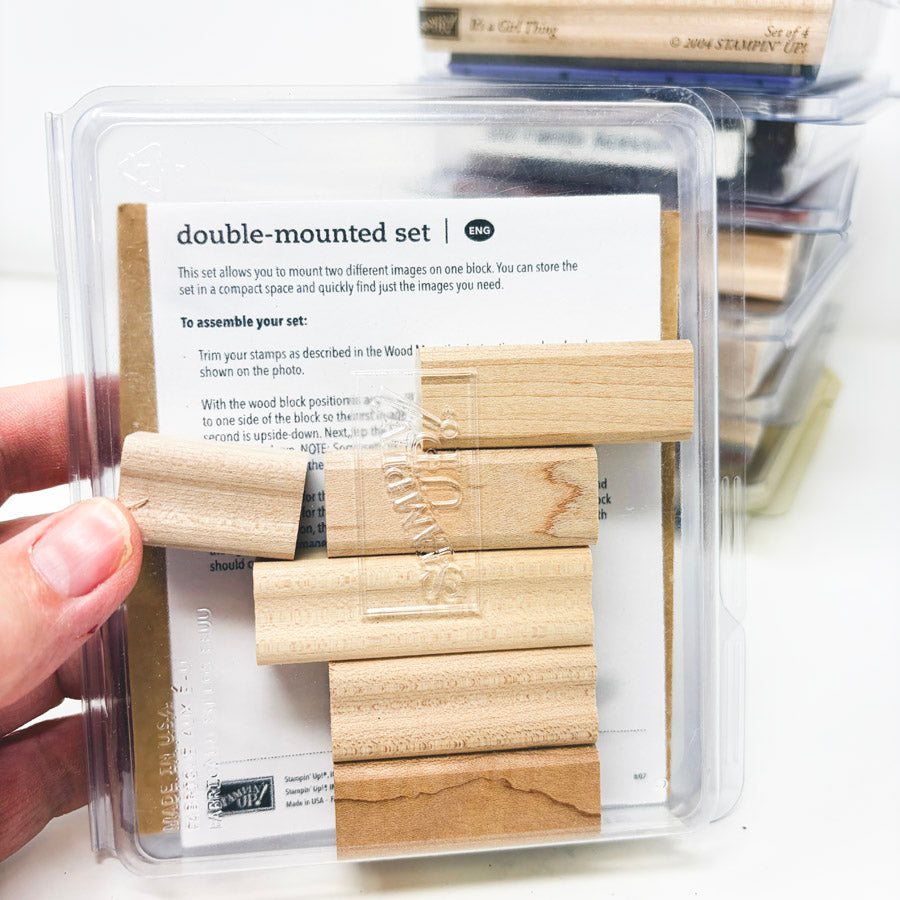 Medium Wood Back Rubber Stamp Sets by Stampin' Up!