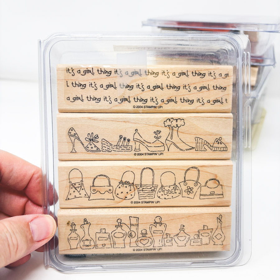 Medium Wood Back Rubber Stamp Sets by Stampin' Up!