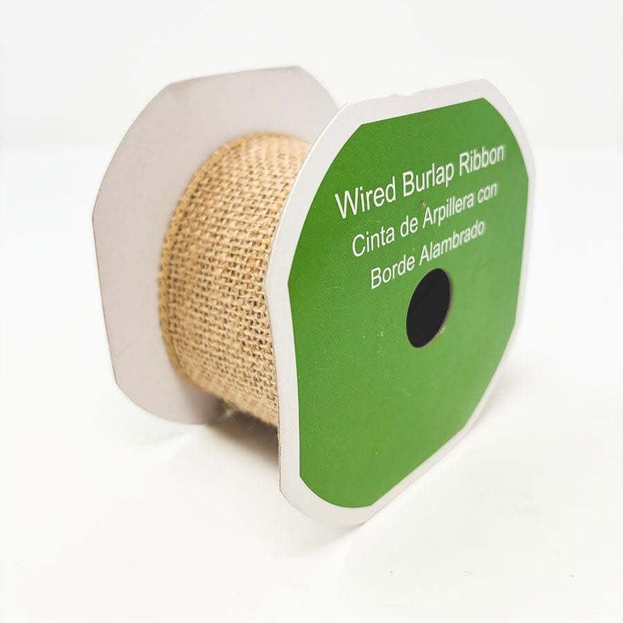 2-1/2" Wired Burlap Ribbon