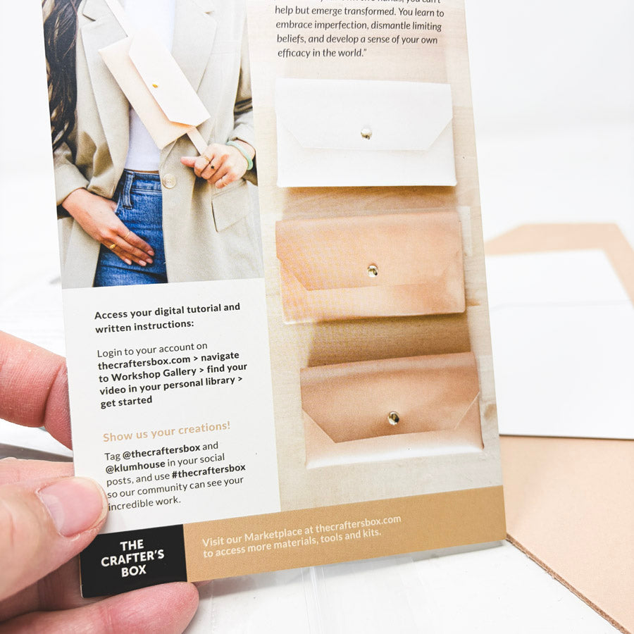 Klum House Workshop Leather Belt Bag Kit