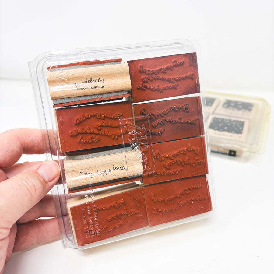 Medium Wood Back Rubber Stamp Sets by Stampin' Up!