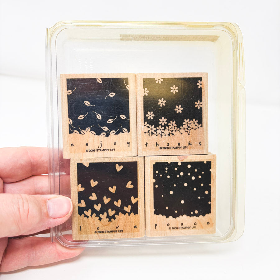 Medium Wood Back Rubber Stamp Sets by Stampin' Up!