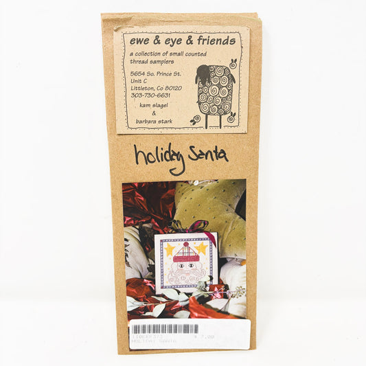Holiday Santa - Ewe & Eye & Friends Cross Stitch Pattern