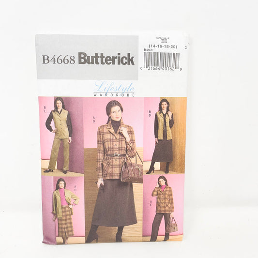 2005 Butterick Office - B4668 - Size 14-20