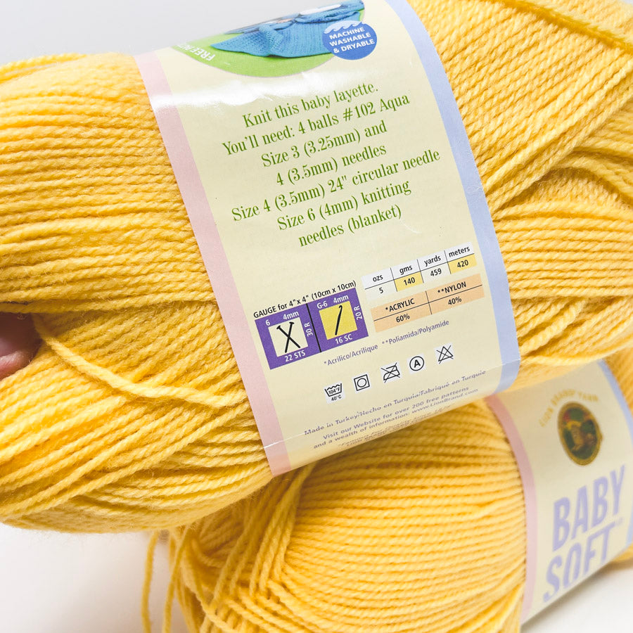 Lion Brand Baby Soft - Lemon Drop (1)