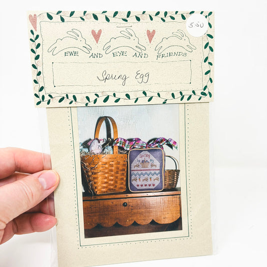 Spring Egg - Ewe & Eye & Friends Cross Stitch Pattern