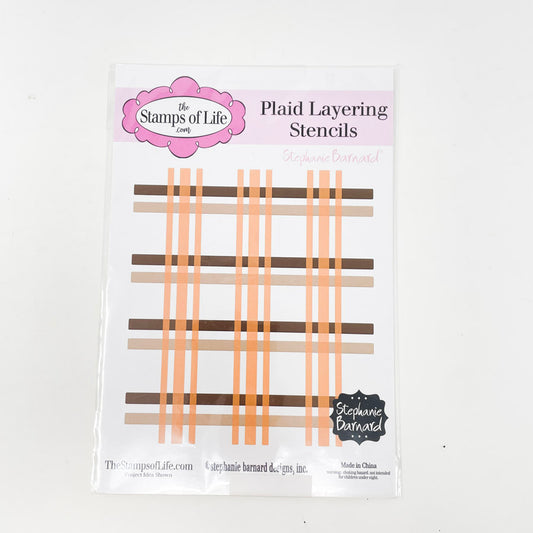 Stamps of Life Plaid Layering Stencil