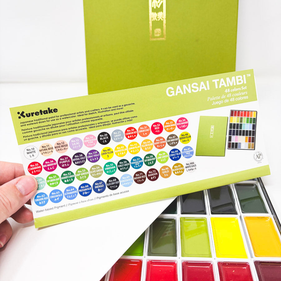 Kuretake Gansai Tambi 48-color Watercolor Set