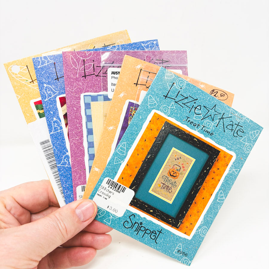 Lizzie Kate Snippet Cross Stitch Pattern & Charm