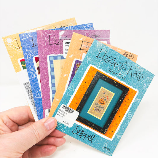 Lizzie Kate Snippet Cross Stitch Pattern & Charm