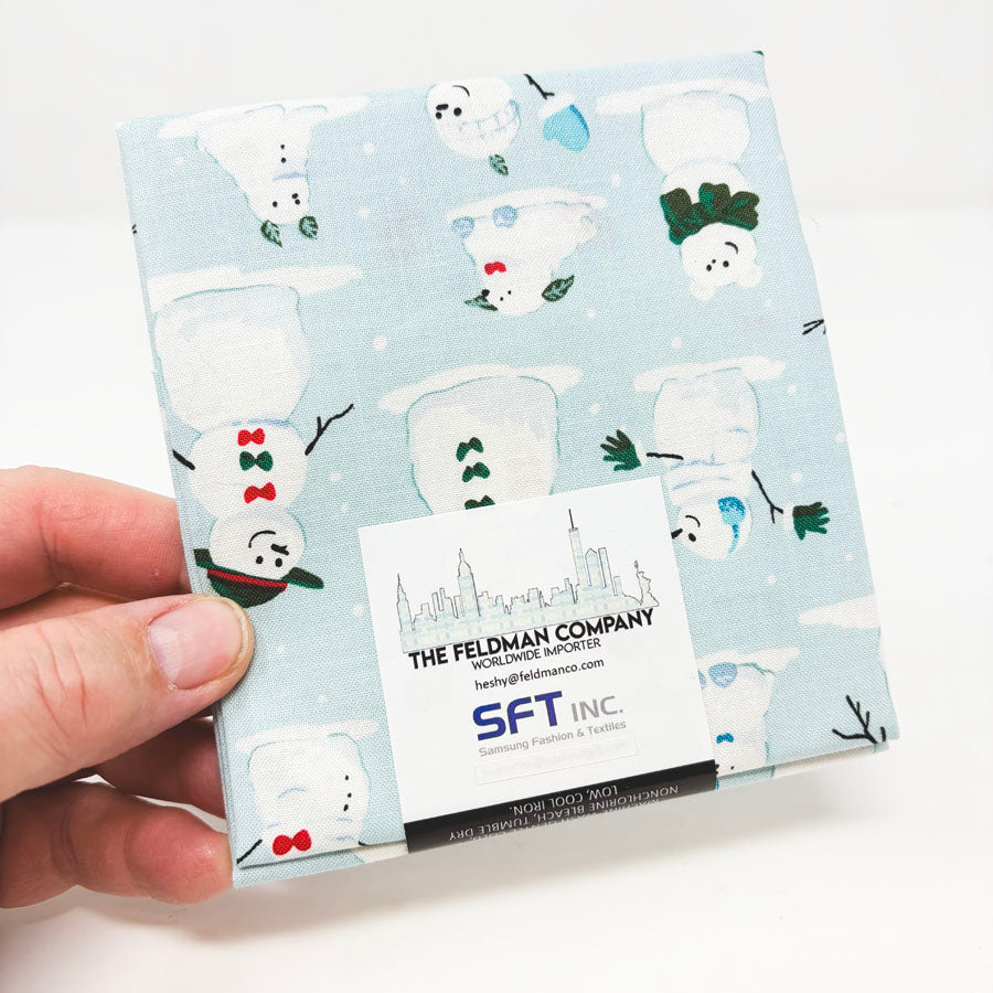 Snowman Cotton Fabric Quarter