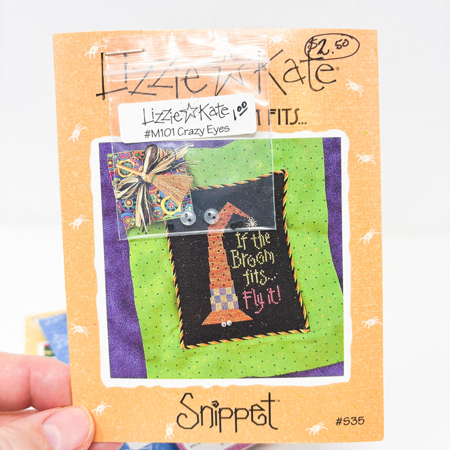 Lizzie Kate Snippet Cross Stitch Pattern & Charm