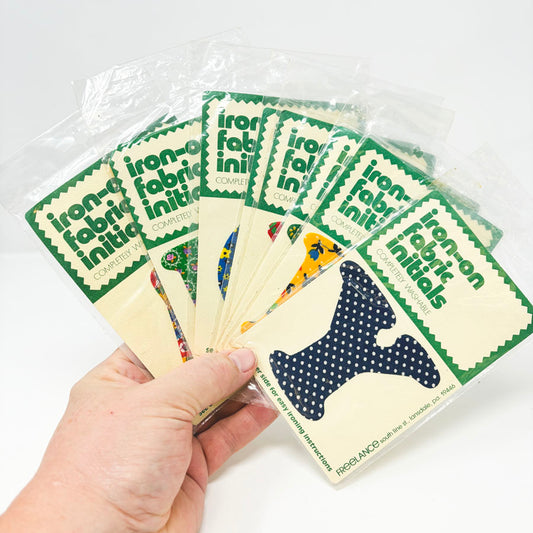 Freelance Iron-On Fabric Initials