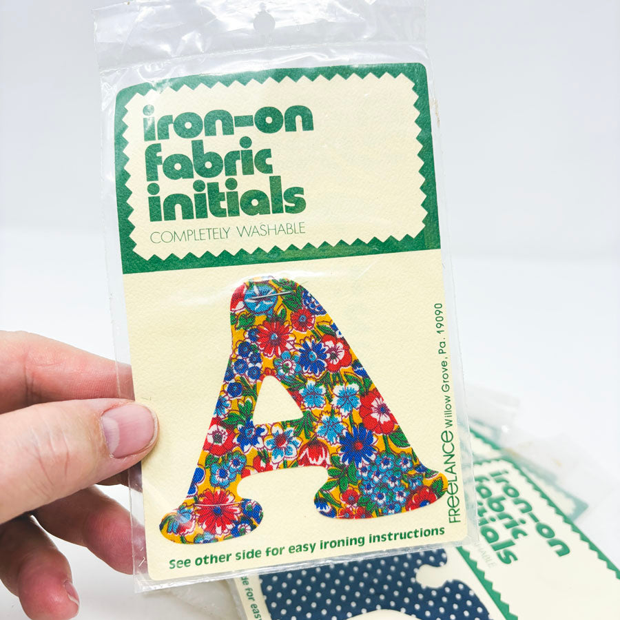Freelance Iron-On Fabric Initials