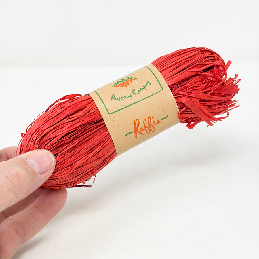 Bundle of Red Raffia Tie
