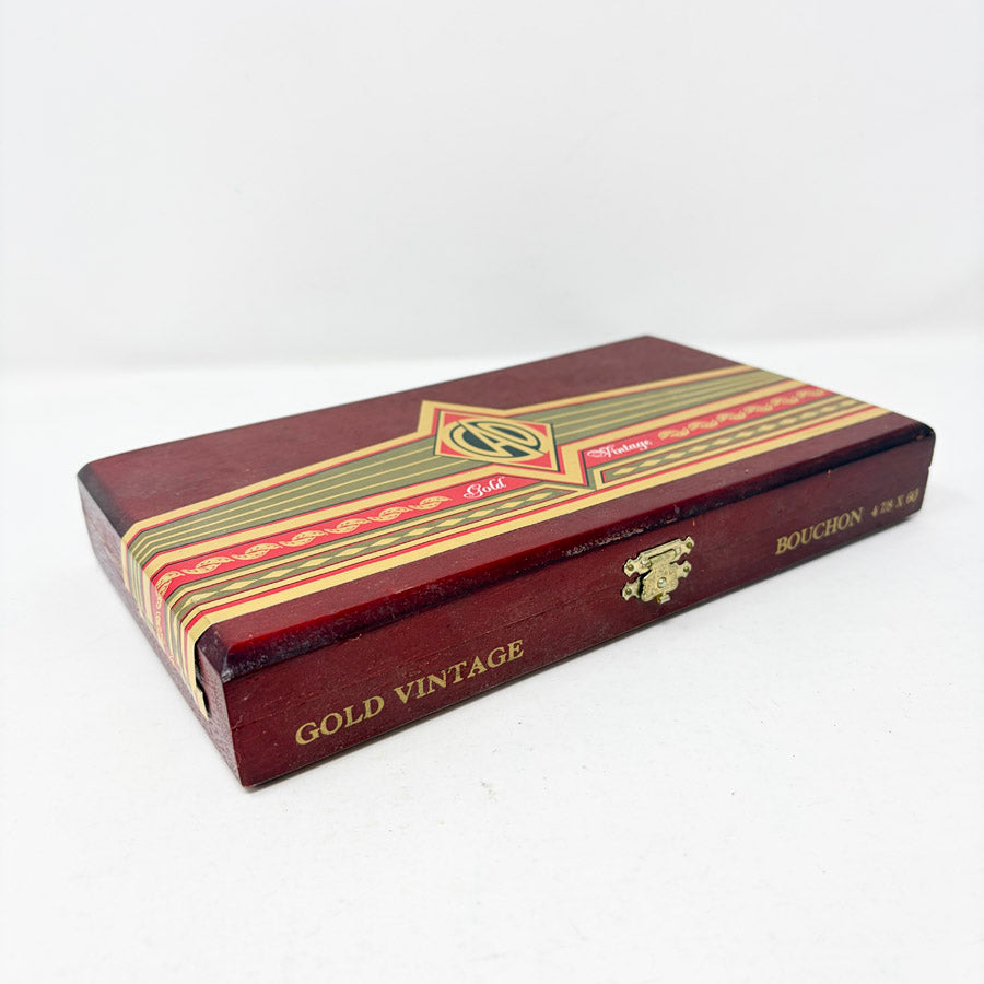 Vintage CAO Gold Bouchon Wooden Cigar Box