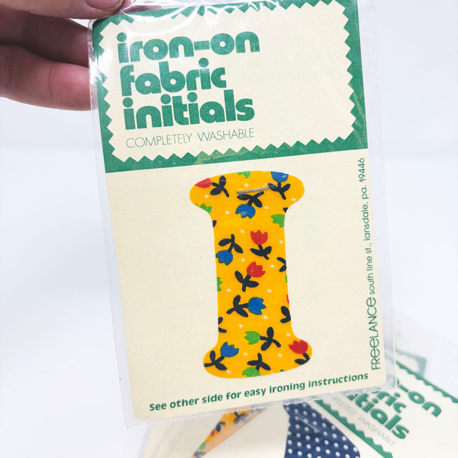 Freelance Iron-On Fabric Initials