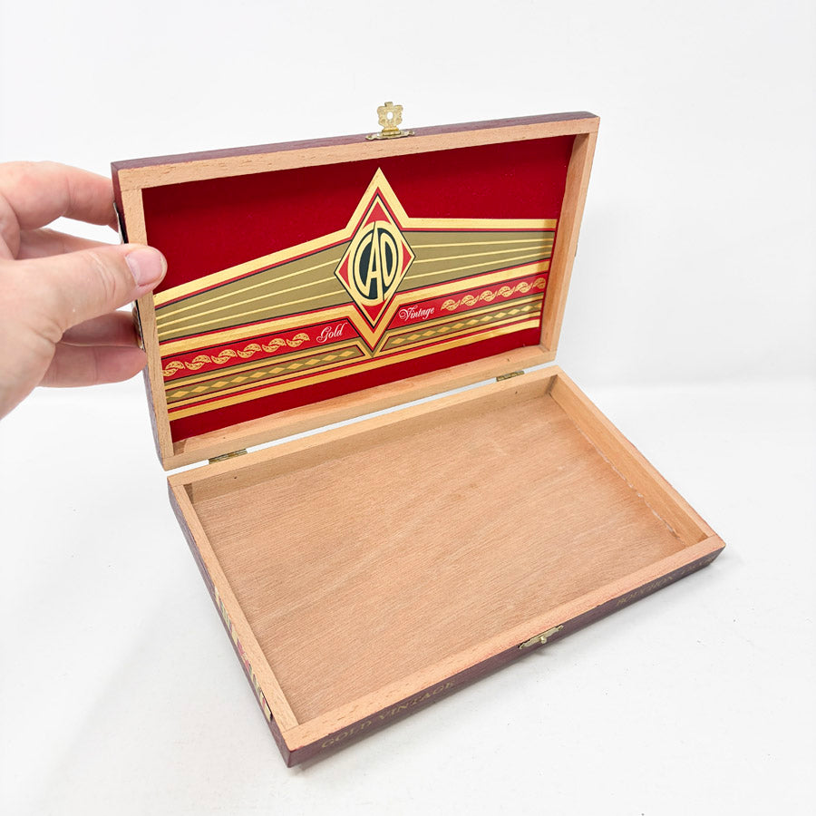 Vintage CAO Gold Bouchon Wooden Cigar Box