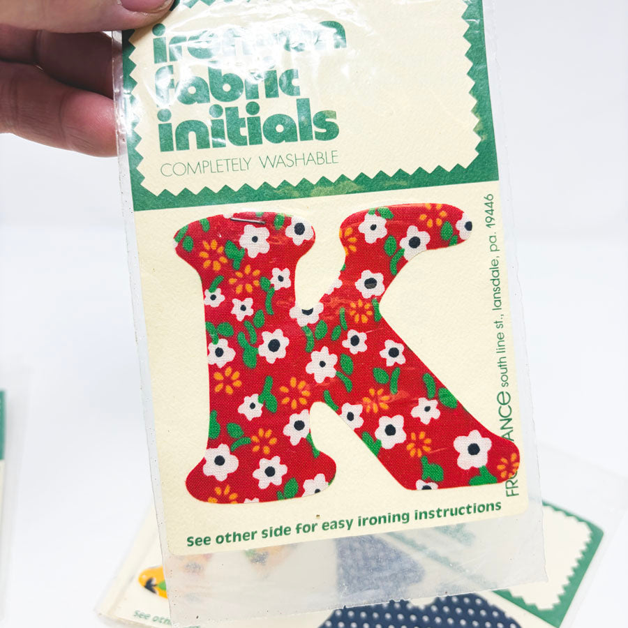 Freelance Iron-On Fabric Initials