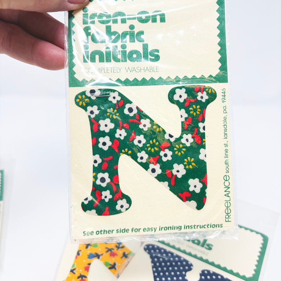 Freelance Iron-On Fabric Initials