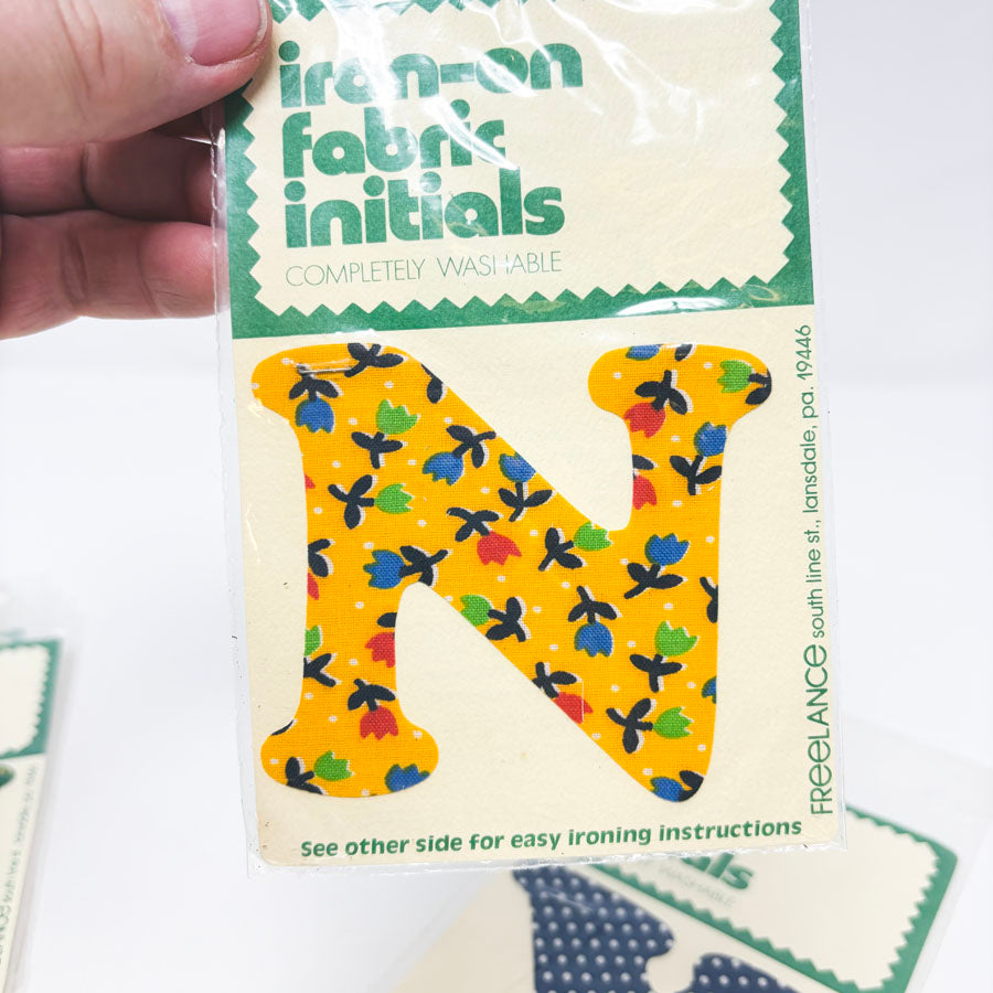 Freelance Iron-On Fabric Initials