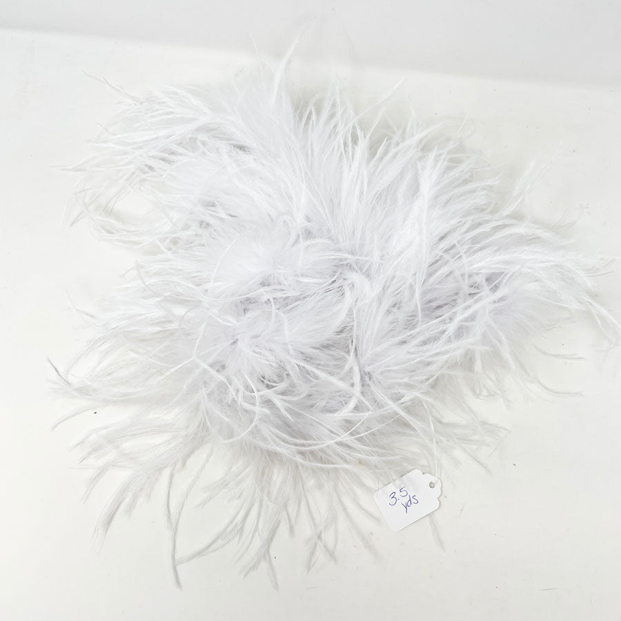 White Feather Trim